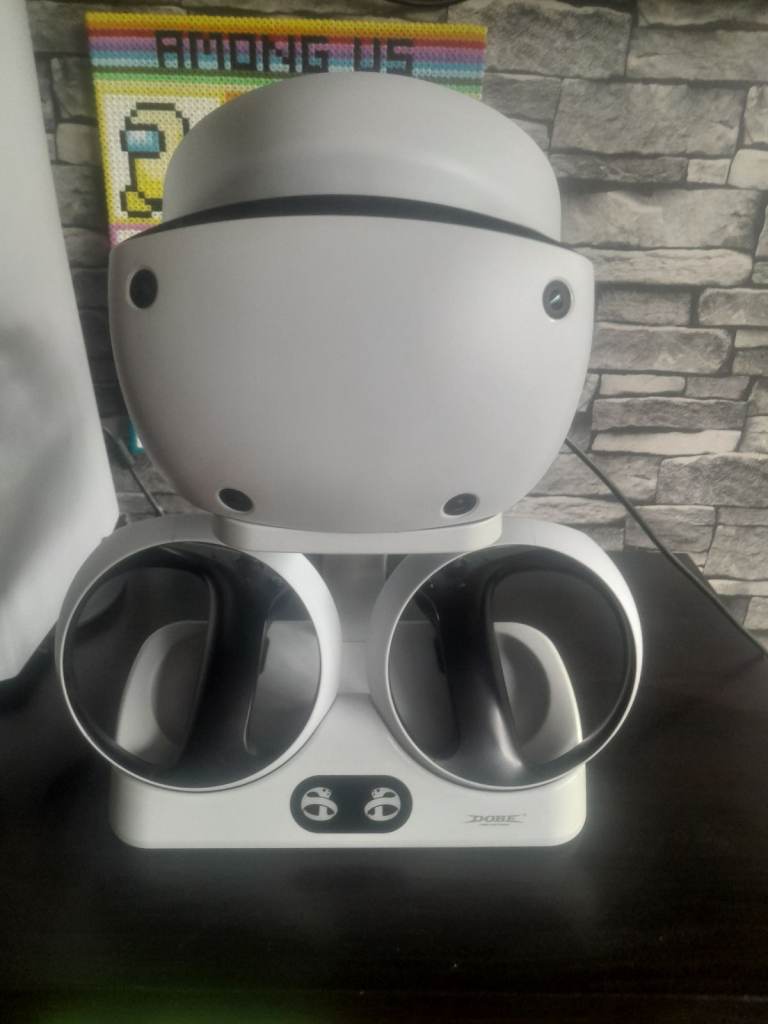 PlayStation VR2 Headset with Sense Controllers Charging Dock