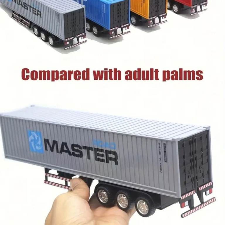 quality detailed 1/48scale 12.6 inch long 10 wheeled articulated trucks in 4 colours  new in box
