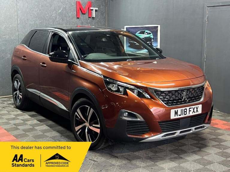 2018 Peugeot 3008 1.2 PureTech GT Line Euro 6 (s/s) 5dr HATCHBACK Petrol Manual
