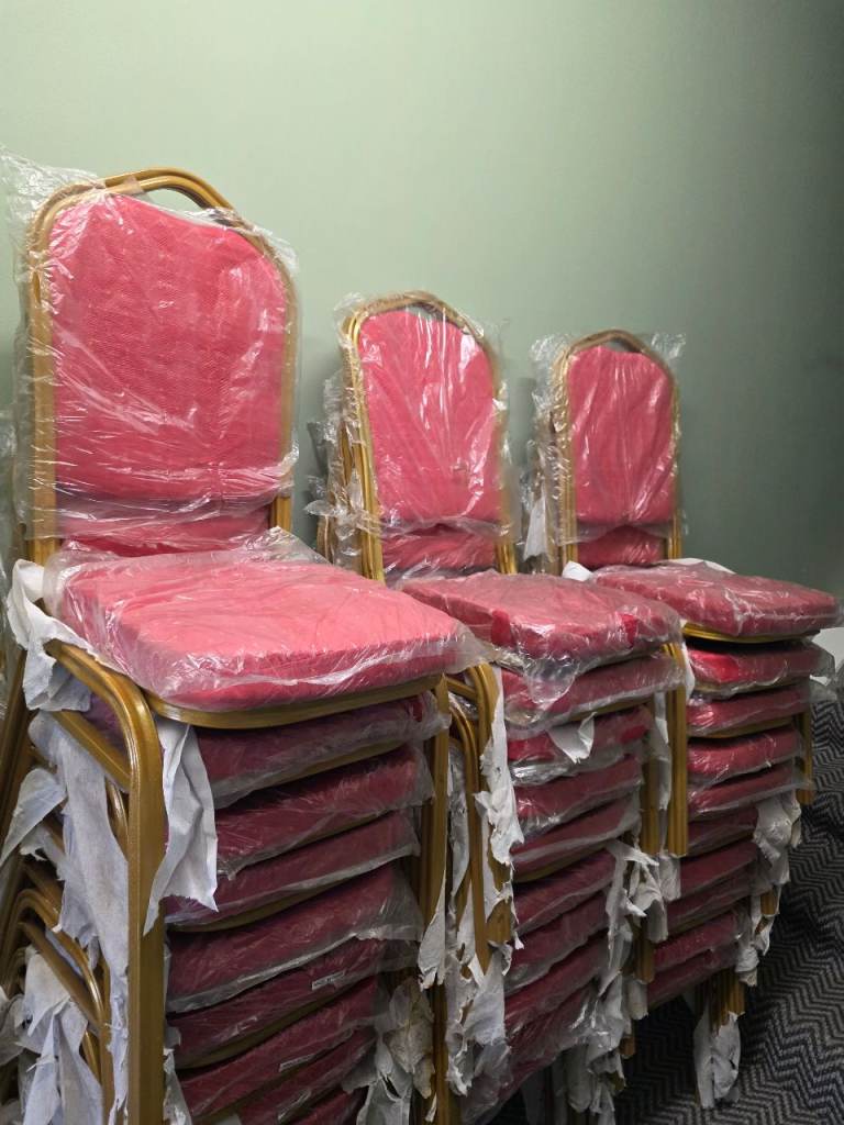 102 Free banqueting chairs