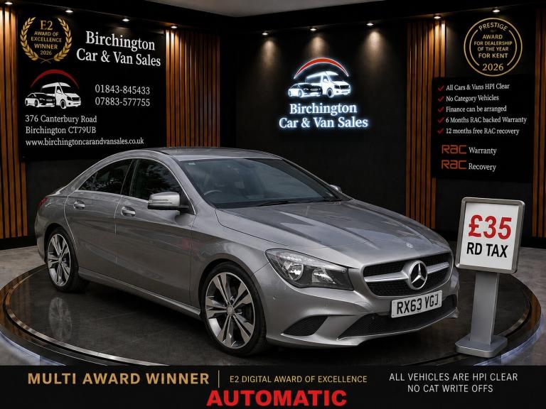 2013 Mercedes-Benz CLA CLA 220 CDI SPORT *£35 RD TAX* (87250 MILES) VGC DIESEL AUTO 6 MTH WARRANT...