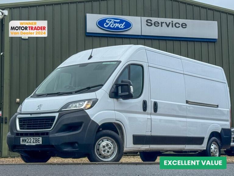 2022 Peugeot Boxer LWB L3H2 Medium Roof Professional 335 Air Con Camera Nav EURO 6 Panel Van Dies...