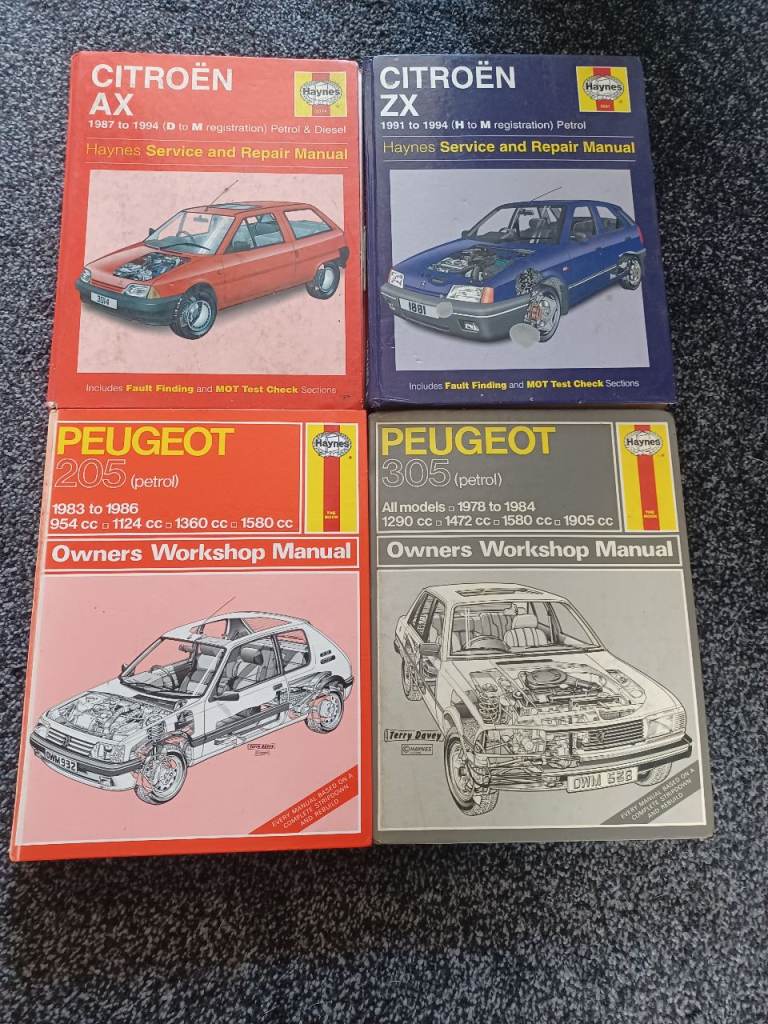 Old skool ford / vauxhall etc haynes manuals