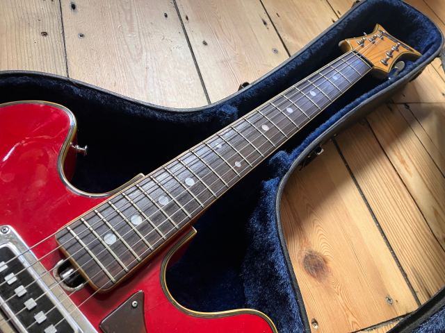 Vintage 1960s Teisco Vegas 66 Semi Acoustic Electric Guitar Japan