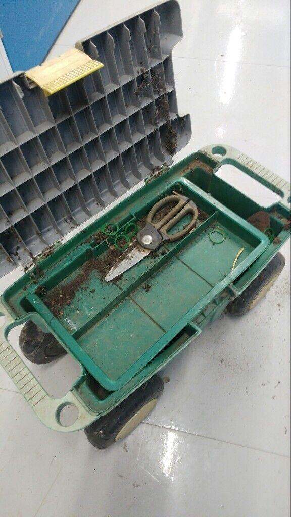 Mini seat tools garden storage diy house home improvement maintenance car service stool back pain