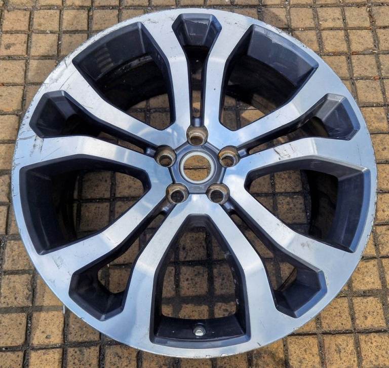 RANGE ROVER SPORT L494 1x 22'' GENUINE 5014 GREY POLISHED USED ALLOY WHEEL S570U