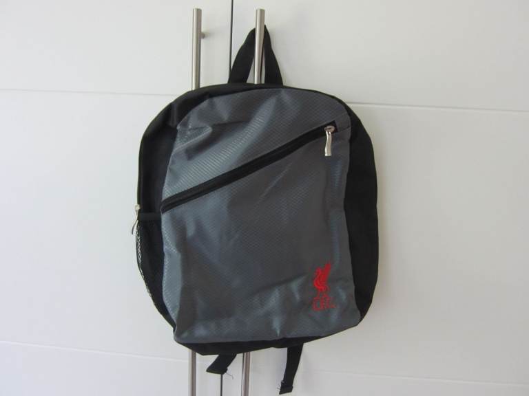 Official Liverpool FC Black/Grey Small Backpack