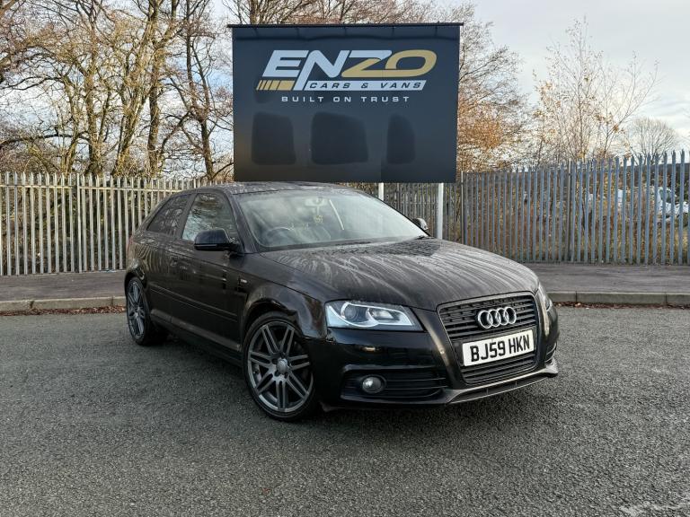 2009 59 REG AUDI A3 S LINE BLACK EDITION 2.0 DIESEL MANUAL HATCHBACK   