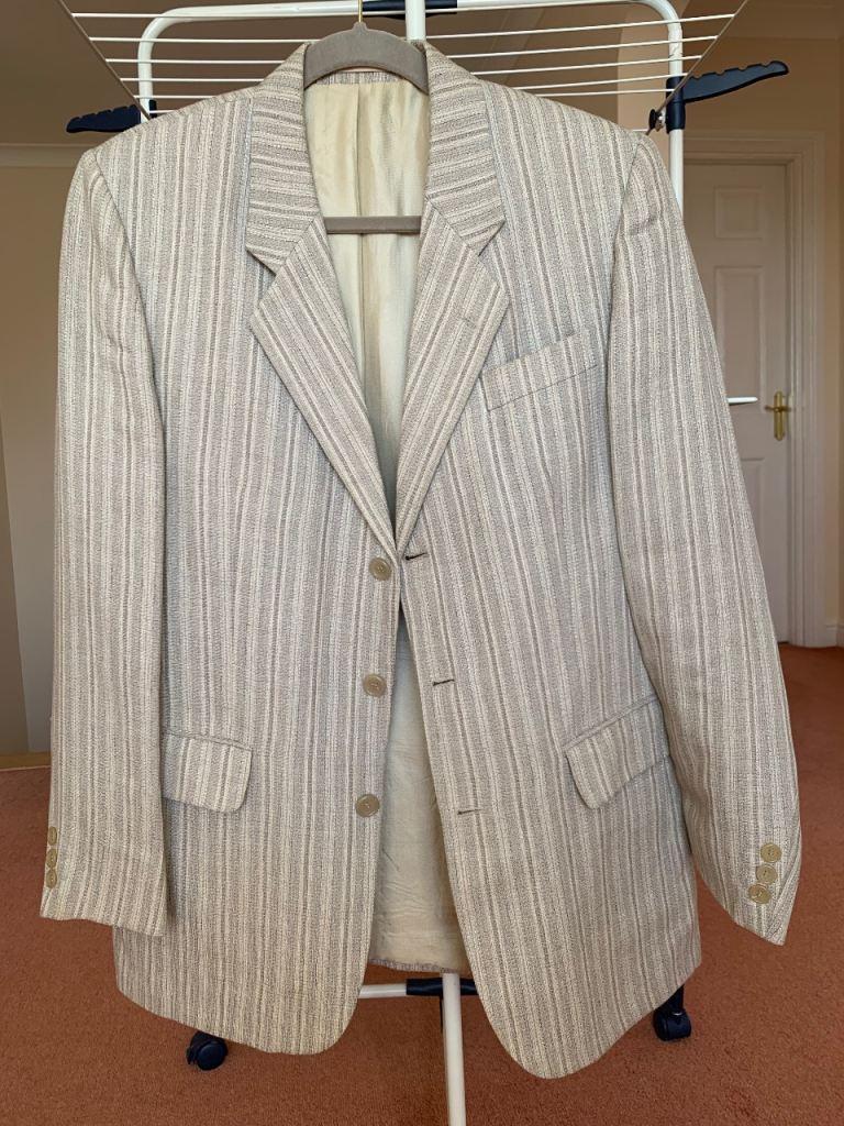 Gurteen Men’s Jacket in hues of grey, green and taupe - 38R - fabulous jacket