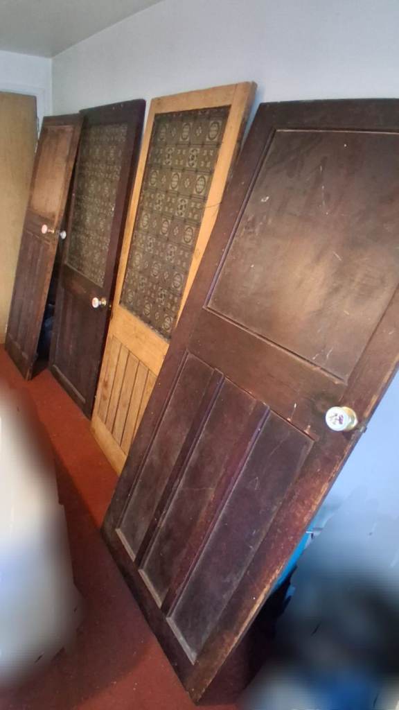 Four Antique Wooden Doors – Fair Condition