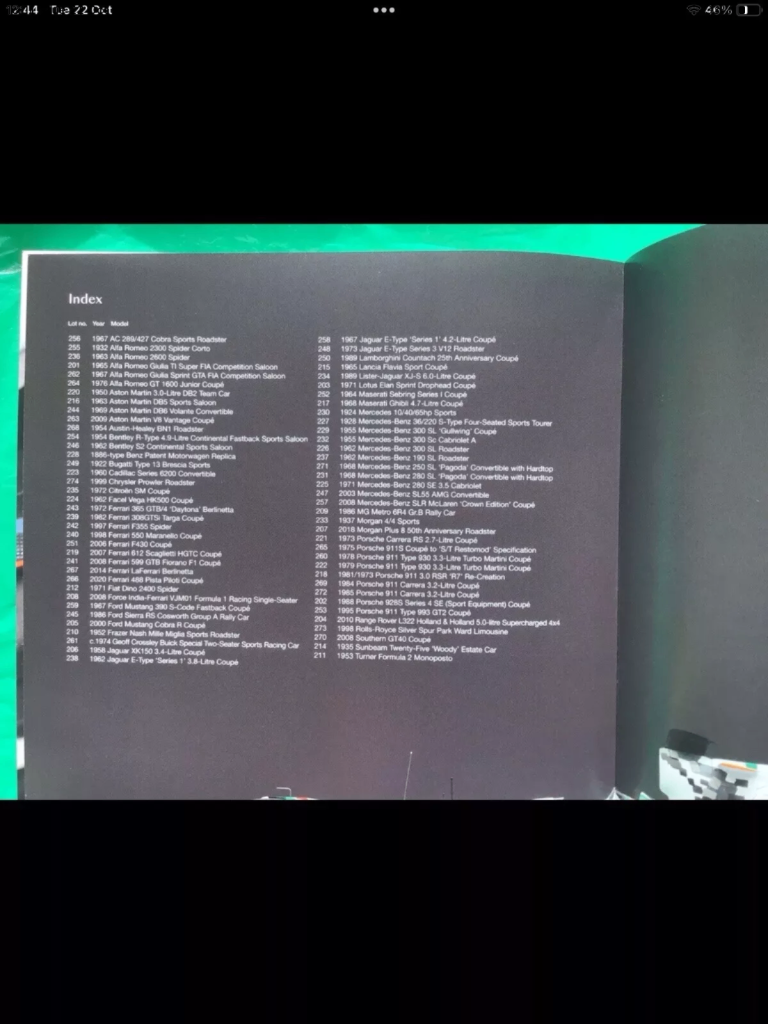 FESTIVAL OF SPEED BONHAMS AUCTION 2024