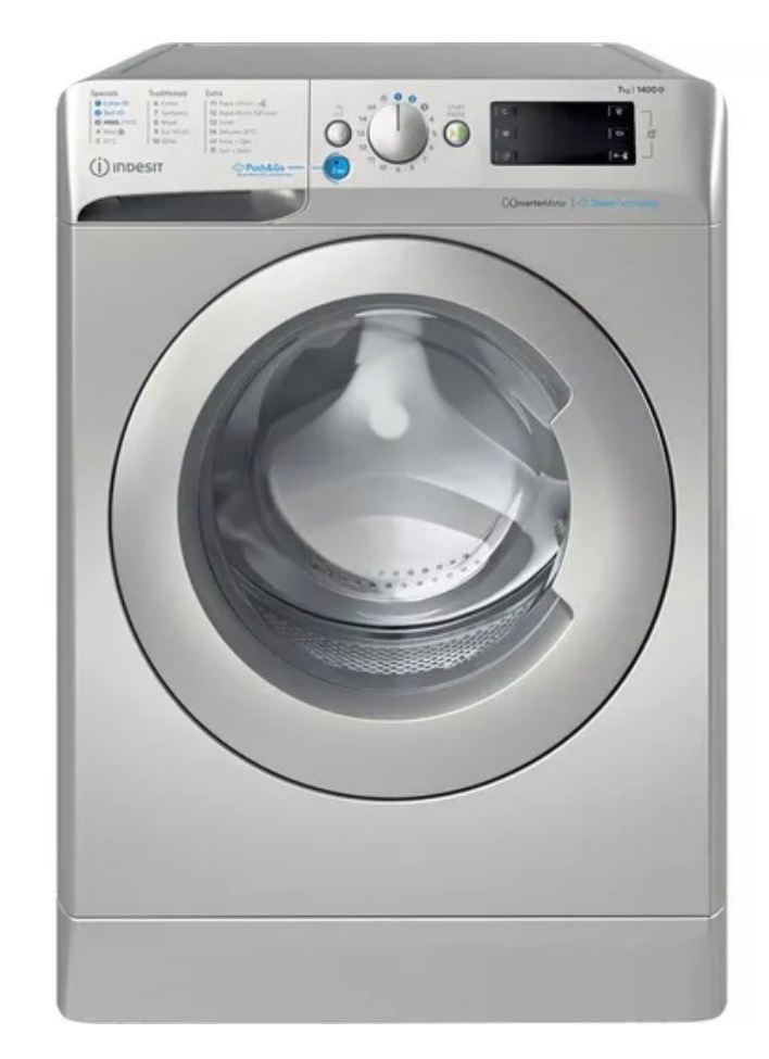 1 Month Old Indesit 7kg Steam Technology Washing Machine 