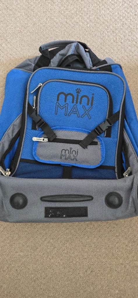 Mini Max Blue Travel Backpack – Good Condition
