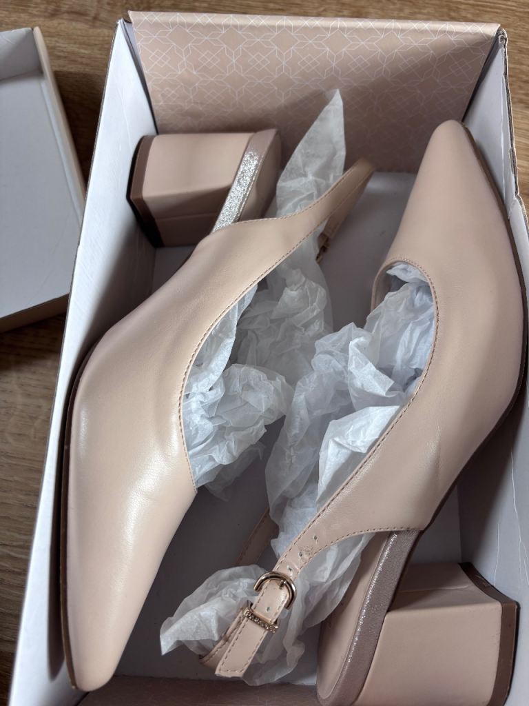 Paradox Nude Slingback Heels – Worn Once, Perfect Condition
