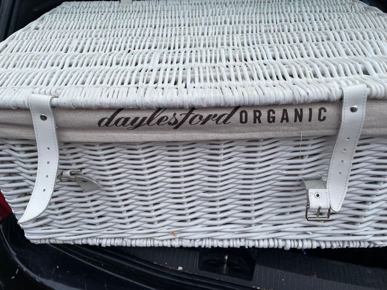 White storage basket
