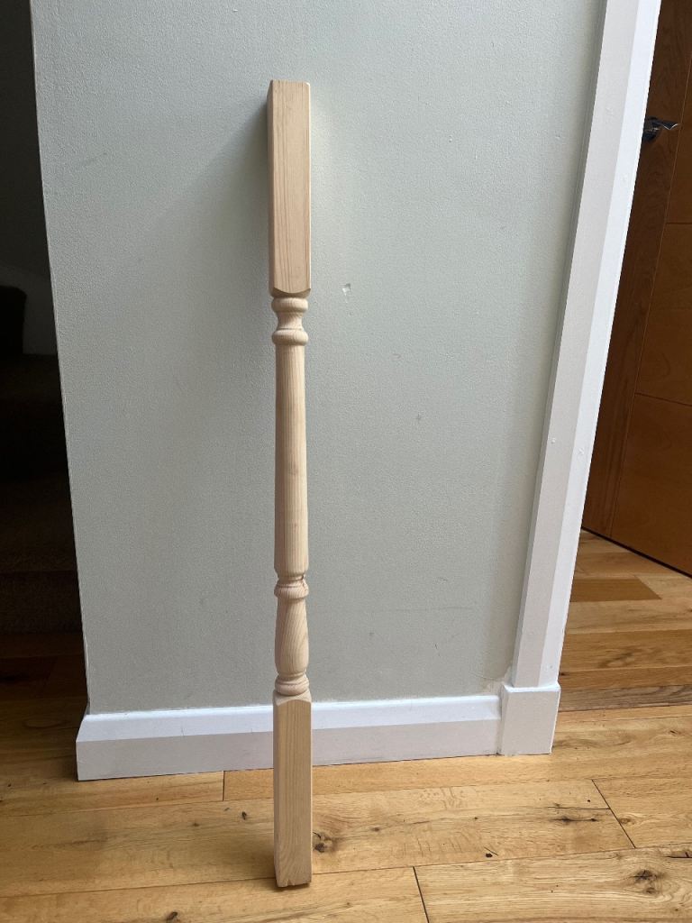 New Pine Spindles - 14 Pieces, Unused Timber
