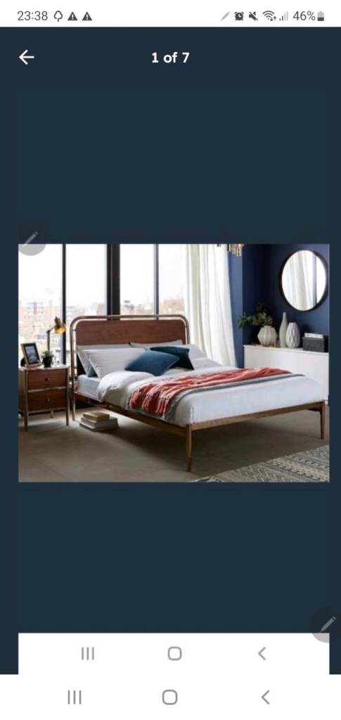 Dreams cast iron king size bed frame 