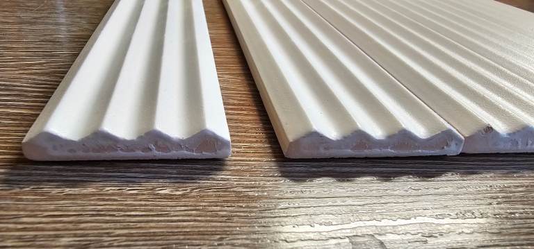Small white wall tiles
