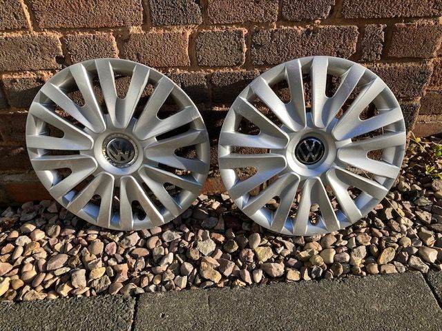 Volkwagen Golf and Caddy wheel trim – pair - Part number – 2K7.601.147.d