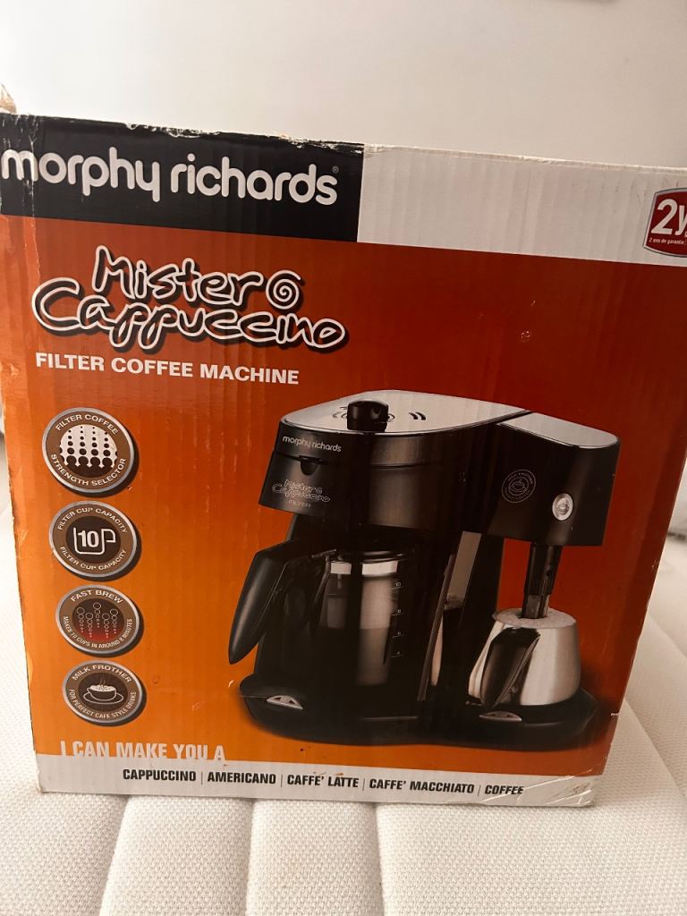 Morphy Richards Mister Cappuccino coffee machine - new and boxed 