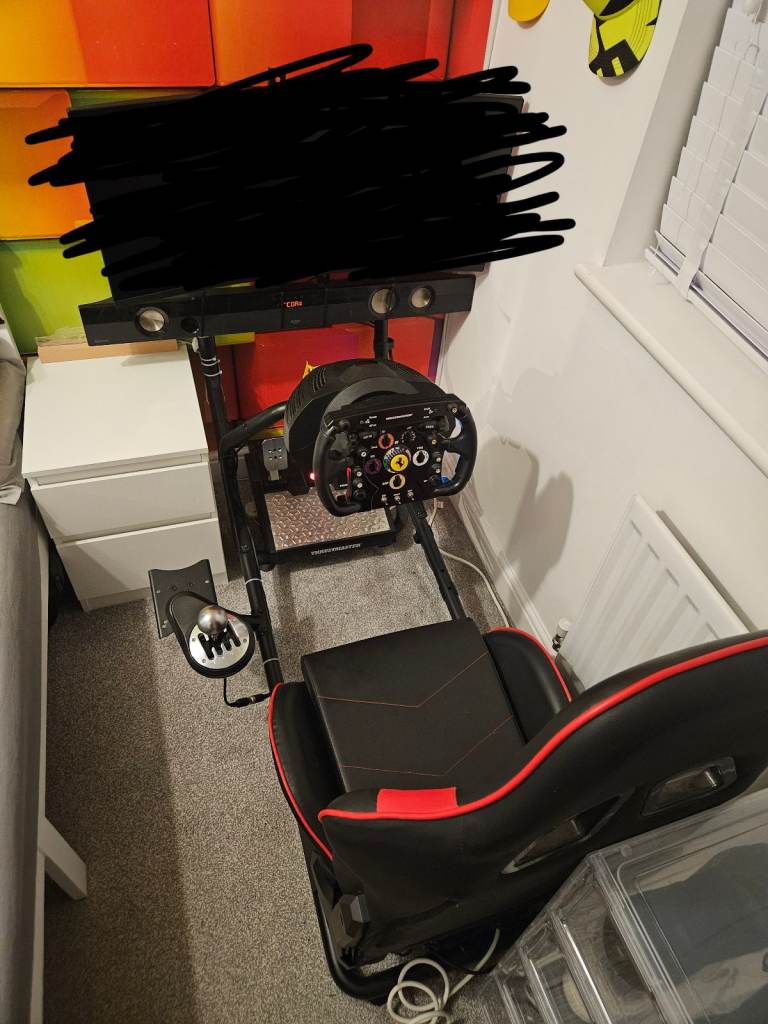 Thrustmaster racing simulator setup