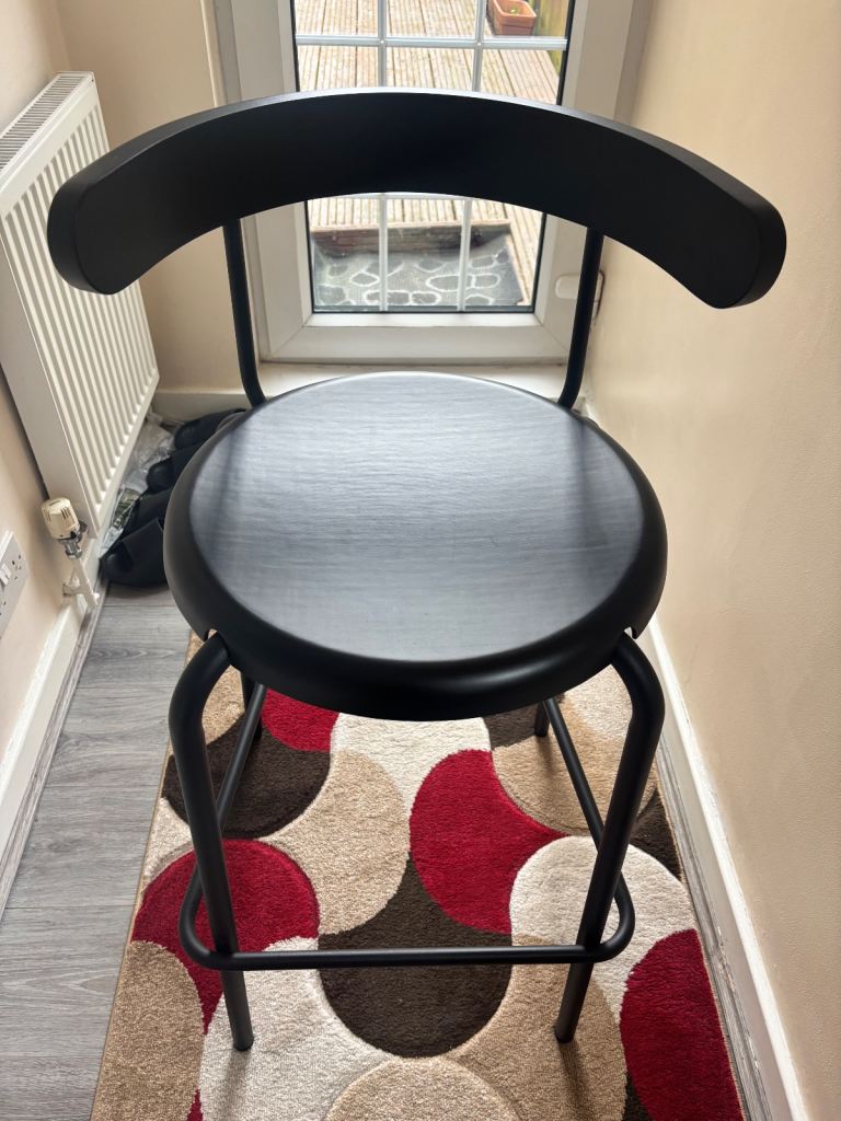 2 x IKEA High Quality Anthracite Stools