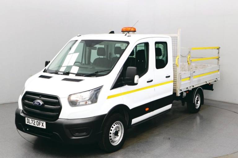 2023 Ford Transit 2.0 350 EcoBlue Leader RWD 130 BHP L3 CRC 7 Seats Dropside Lorry Euro 6 ULE DRO...