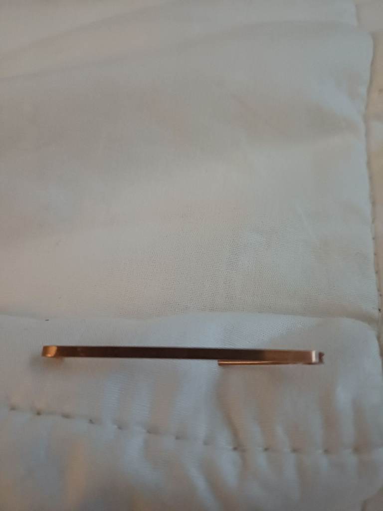 Real gold 9ct Metal Tie Clip - As Good As New