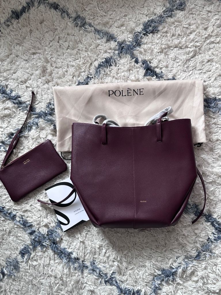 Polene Burgundy Cyme Bag