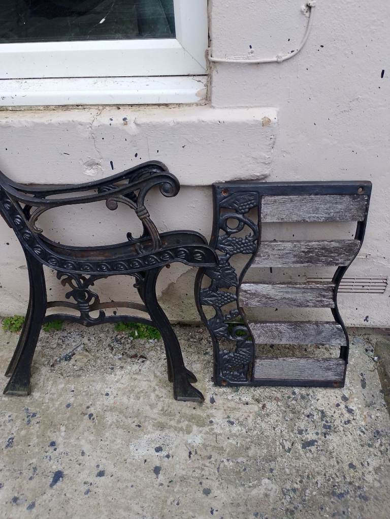 Cast iron garden chair set