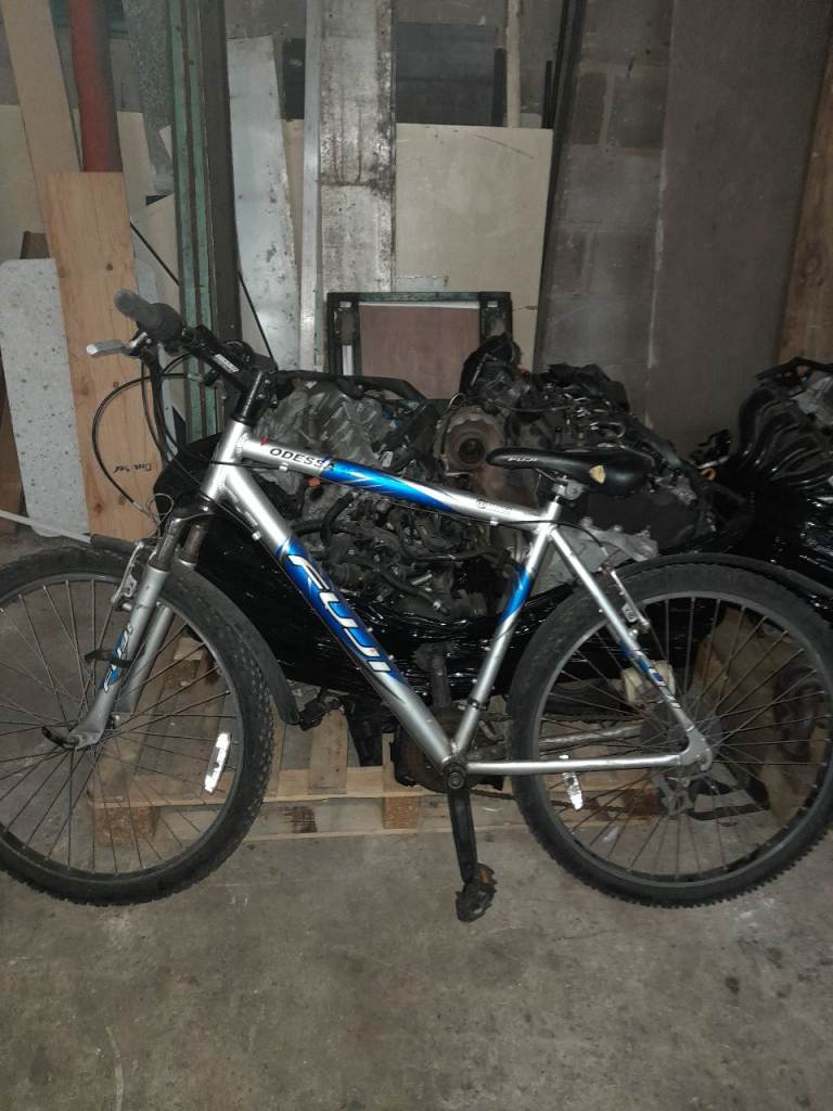 Fuji Mountain Bike – Silver and Blue, Good Condition