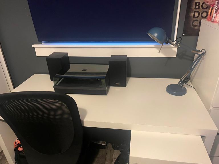 White IKEA Desk, Good Condition, Minor Imperfections