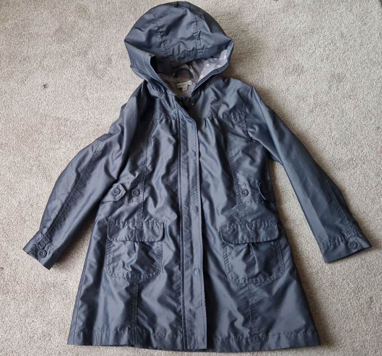 Vertbaudet girls grey think coat age 4-5/6 years