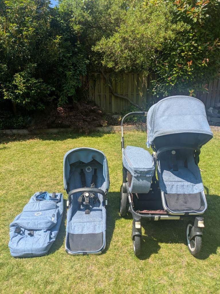Bugaboo Donkey-2 Pushchair – Blue, Good Condition