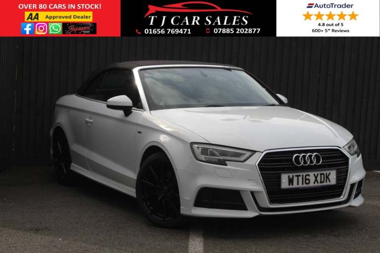 2016 Audi A3 Cabriolet 1.4 TFSI CoD S line Convertible Petrol Automatic