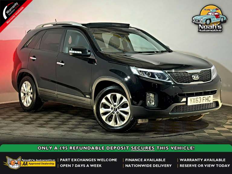 2013 63 KIA SORENTO KX-3 SAT NAV CRDI 2.2 DIESEL AUTOMATIC 4WD 4X4 7 SEATER SUV