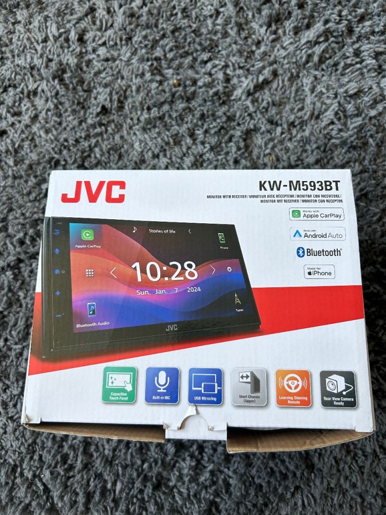 Car Play stereo JVC KW-M593BT