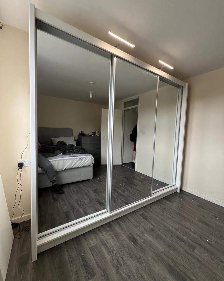 Berlin Sliding Mirror Wardrobe | 2 Door wardrobe & 3 Door Wardrobe | Pay On Delivery