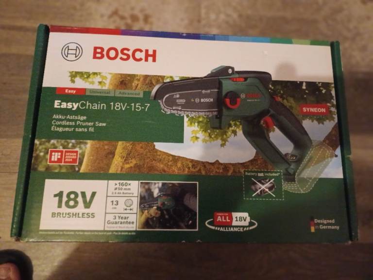 Bosch EasyChain 18V-15-7 Cordless Pruner Saw - NEW