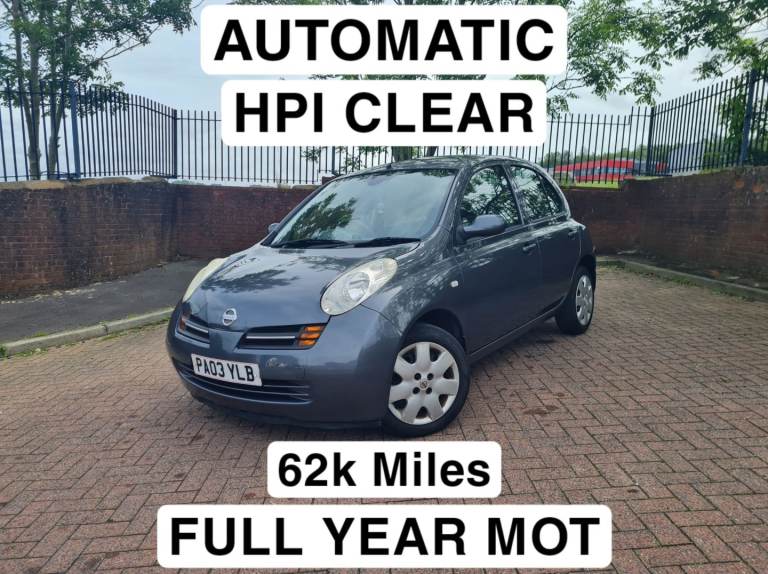 2003 Nissan Micra Se 1.2 Petrol 16 Valve Automatic