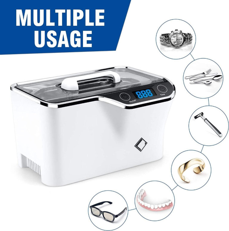 Brand New Ultrasonic Cleaner 600ML Sonic Jewellery Deep Clean Machine 