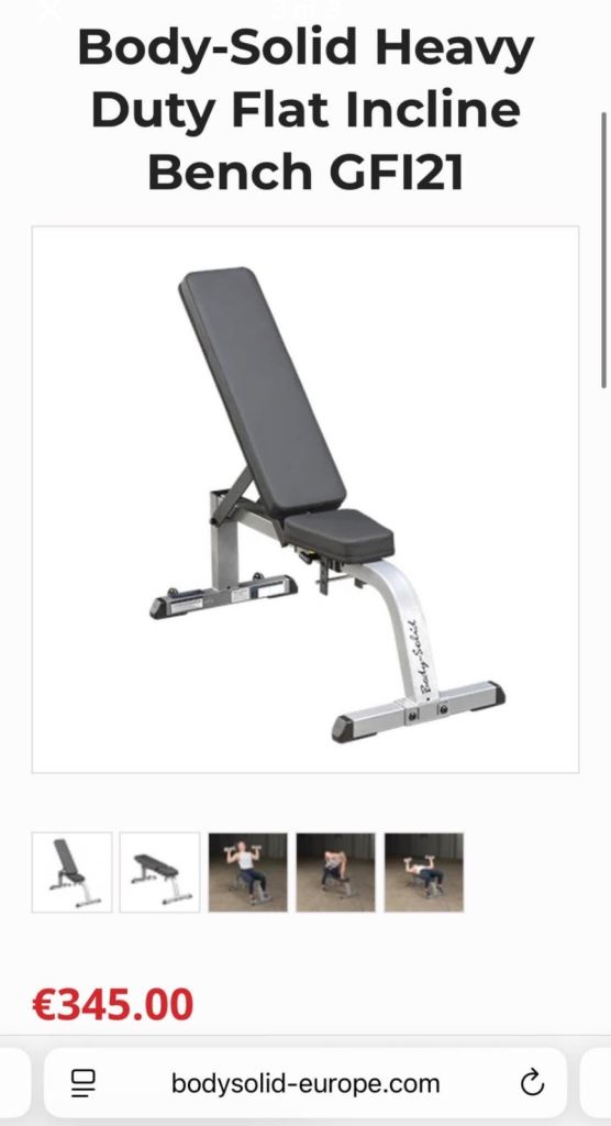 image for Body Solid Heavy Duty Adjustable Bench