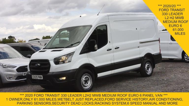 2020 Ford Transit 330 L2 H2 MWB MEDIUM ROOF IN WITH ONLY 61.000 MILES,AIR CONDITIONING,PARKIN Pan...