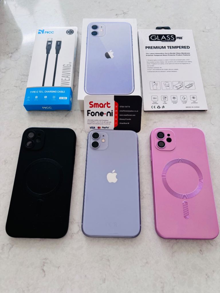 Purple iPhone 11. 6 month warranty. Lisburn . Delivery available 