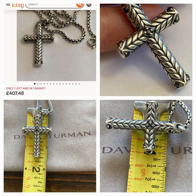 Designer Cross Necklace - As Good As New