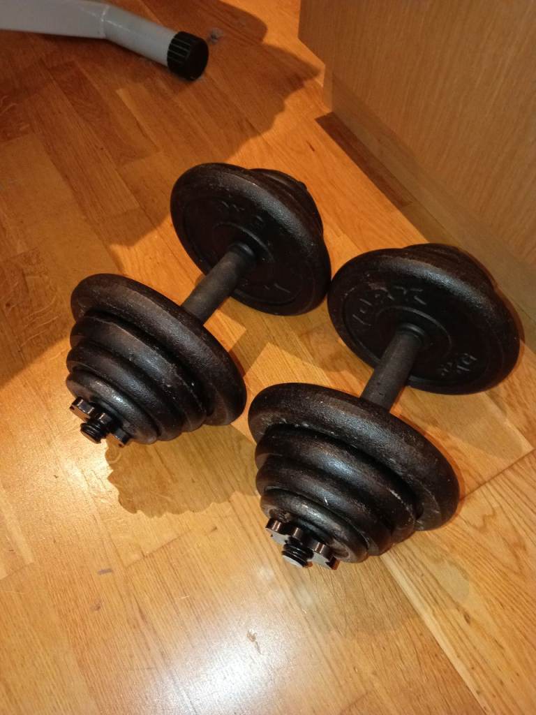 40kg (2*20kg) adjustable cast iron dumbbells / dumbells / weights