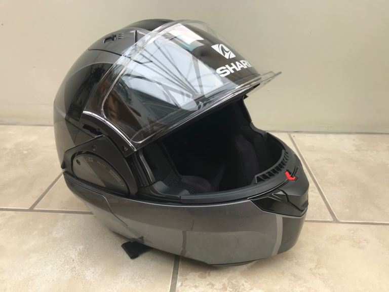 Motorcycle helmet plus comms kit (fitted)