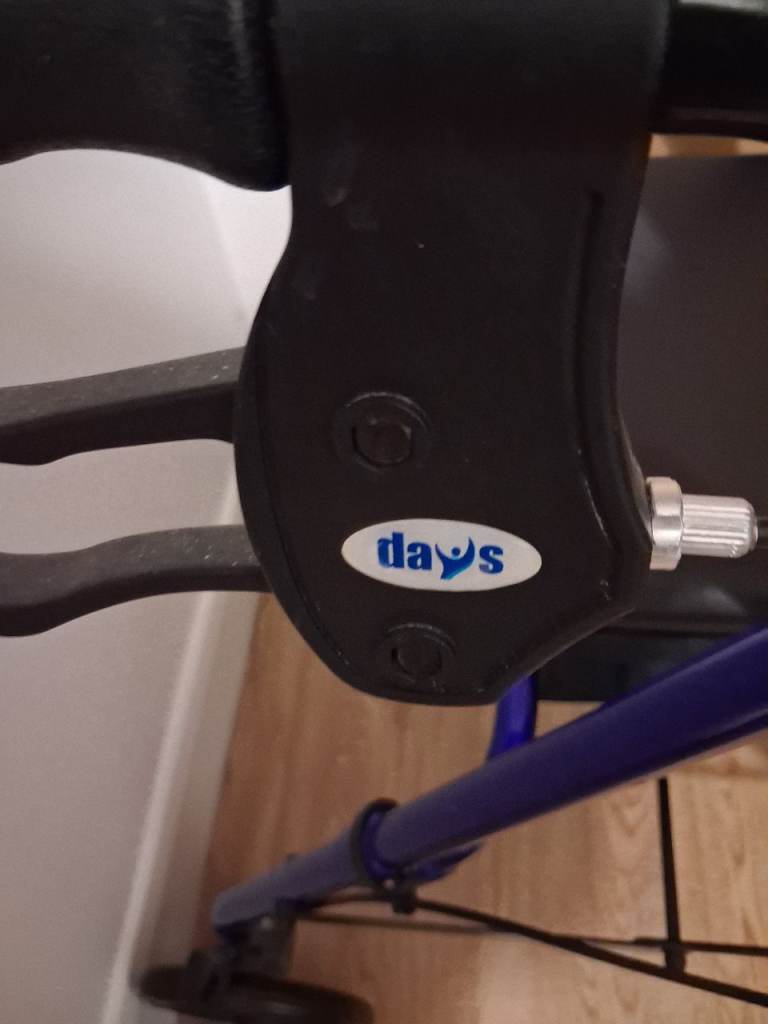 Days Blue Mobility Walker with Seat – Good Condition