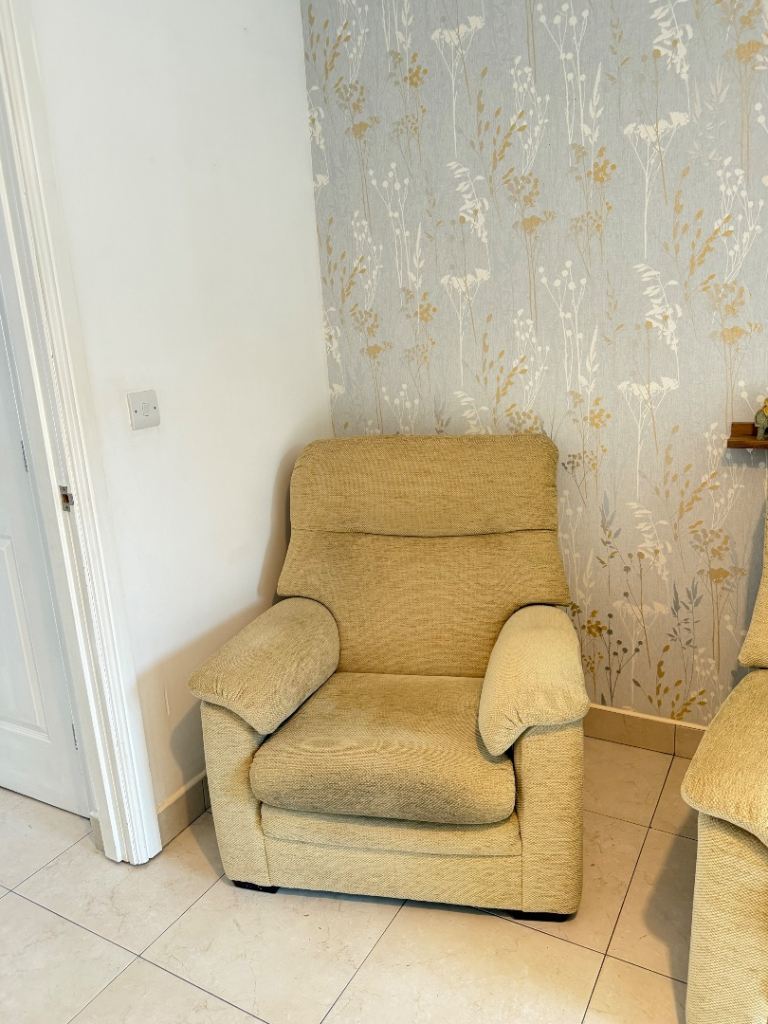 Used Sofa Set – Two-Seater, Three-Seater, and Armchair