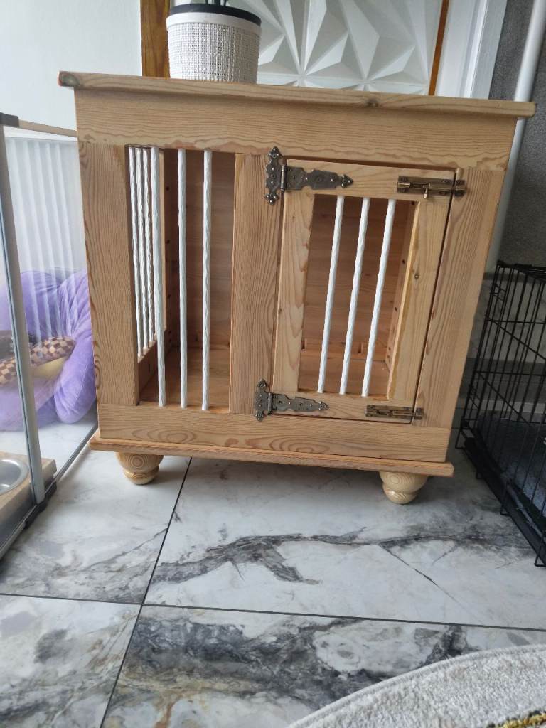 Solid wood dog cage 2foot by 2foot 